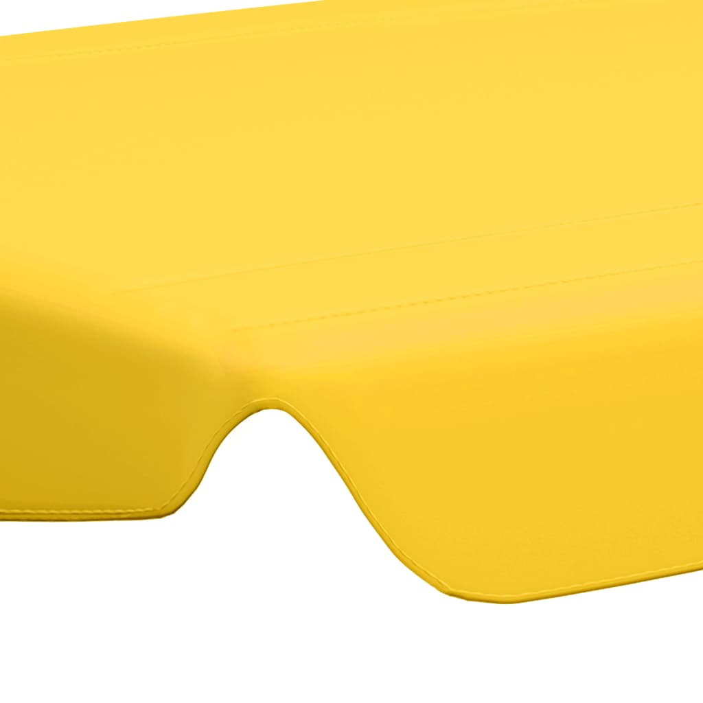 vidaXL Dosel de repuesto columpio de jardín amarillo 150/130x70/105 cm