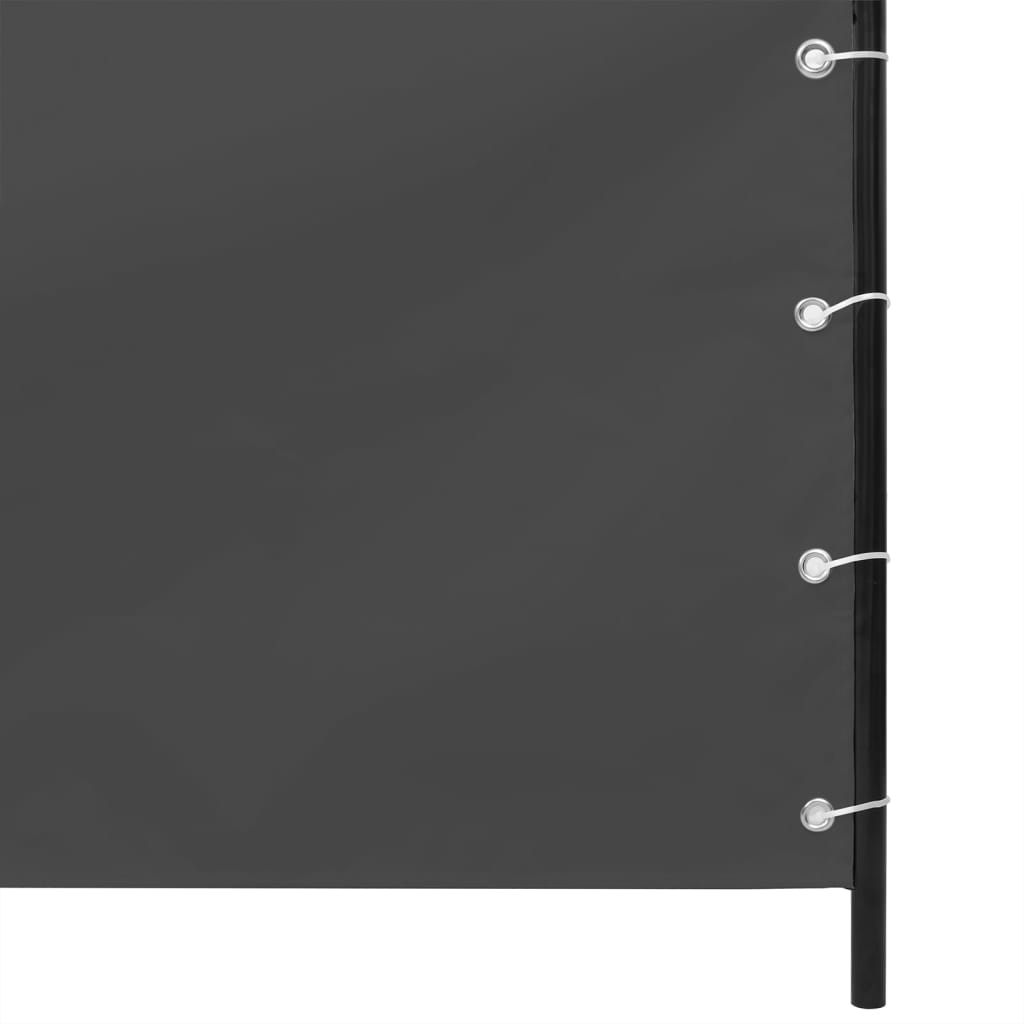 vidaXL Toldo pantalla para balcón tela oxford gris antracita 120x240cm