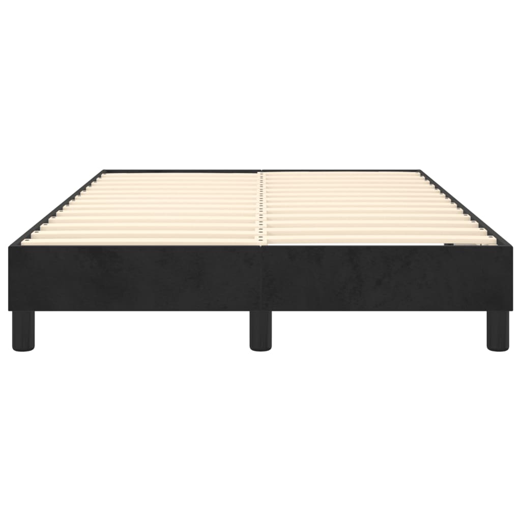 vidaXL Estructura de cama de terciopelo negro 120x200 cm