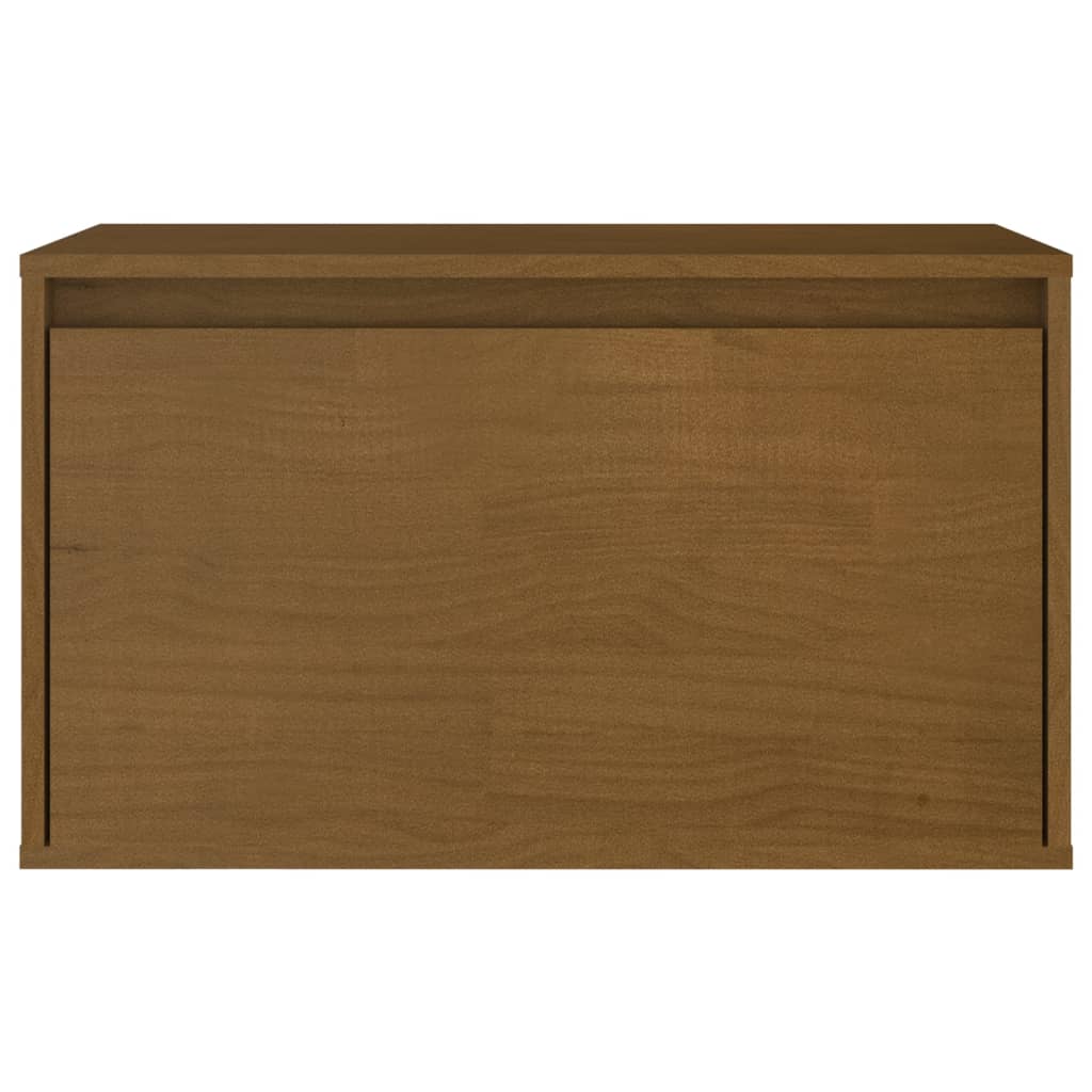 vidaXL Mueble de TV 3 piezas madera maciza de pino marrón miel