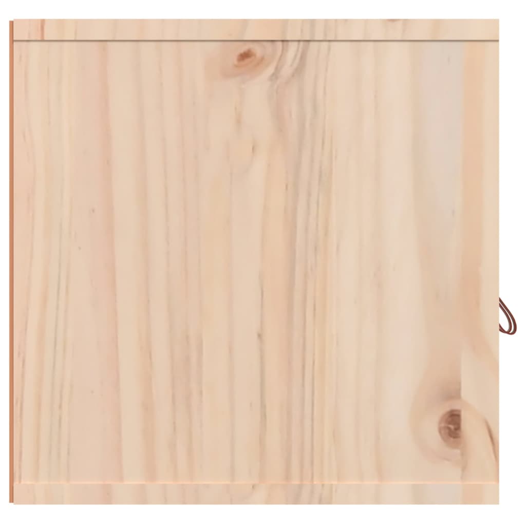 vidaXL Armarios de pared 2 uds madera maciza de pino 60x30x30 cm