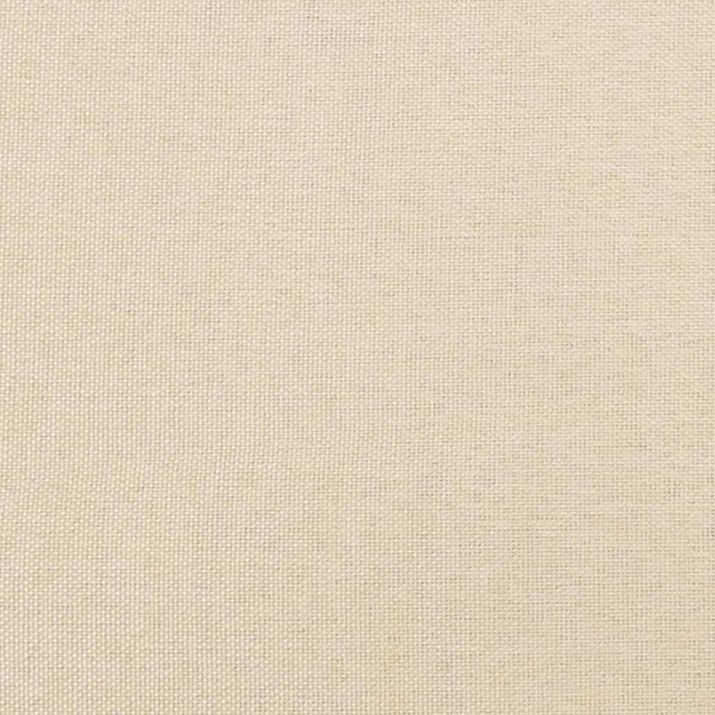 vidaXL Colchón de muelles ensacados tela color crema 90x200x20 cm