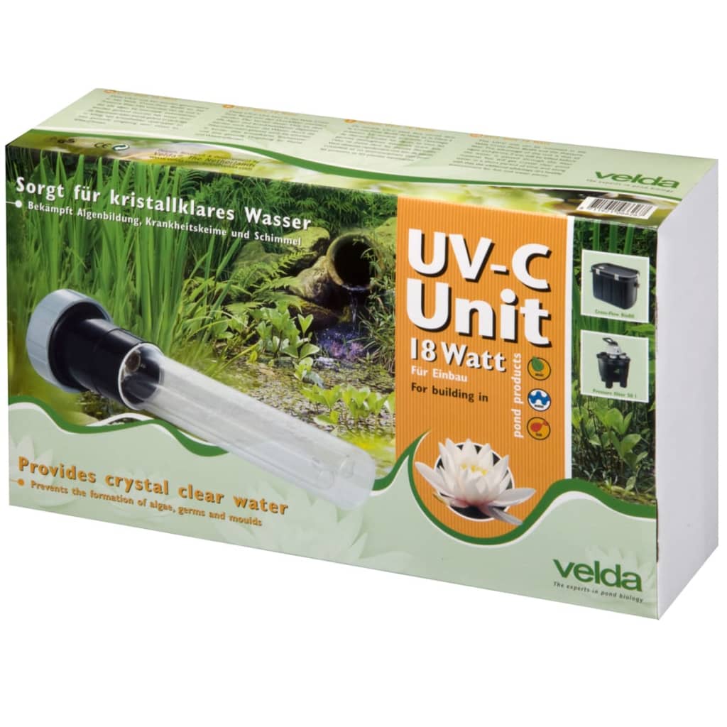 Sistema UVC para acuarios/ estanques, 18 W, marca Velda