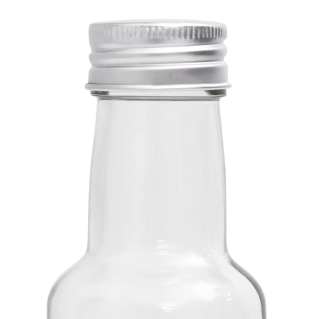vidaXL Botellas pequeñas de vidrio con tapón de rosca 20 uds 260 ml