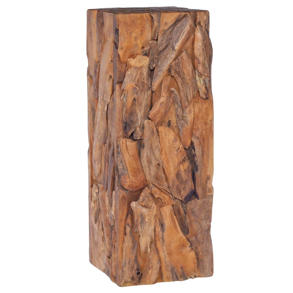 vidaXL Mesa auxiliar de madera maciza de teca 30x30x80 cm