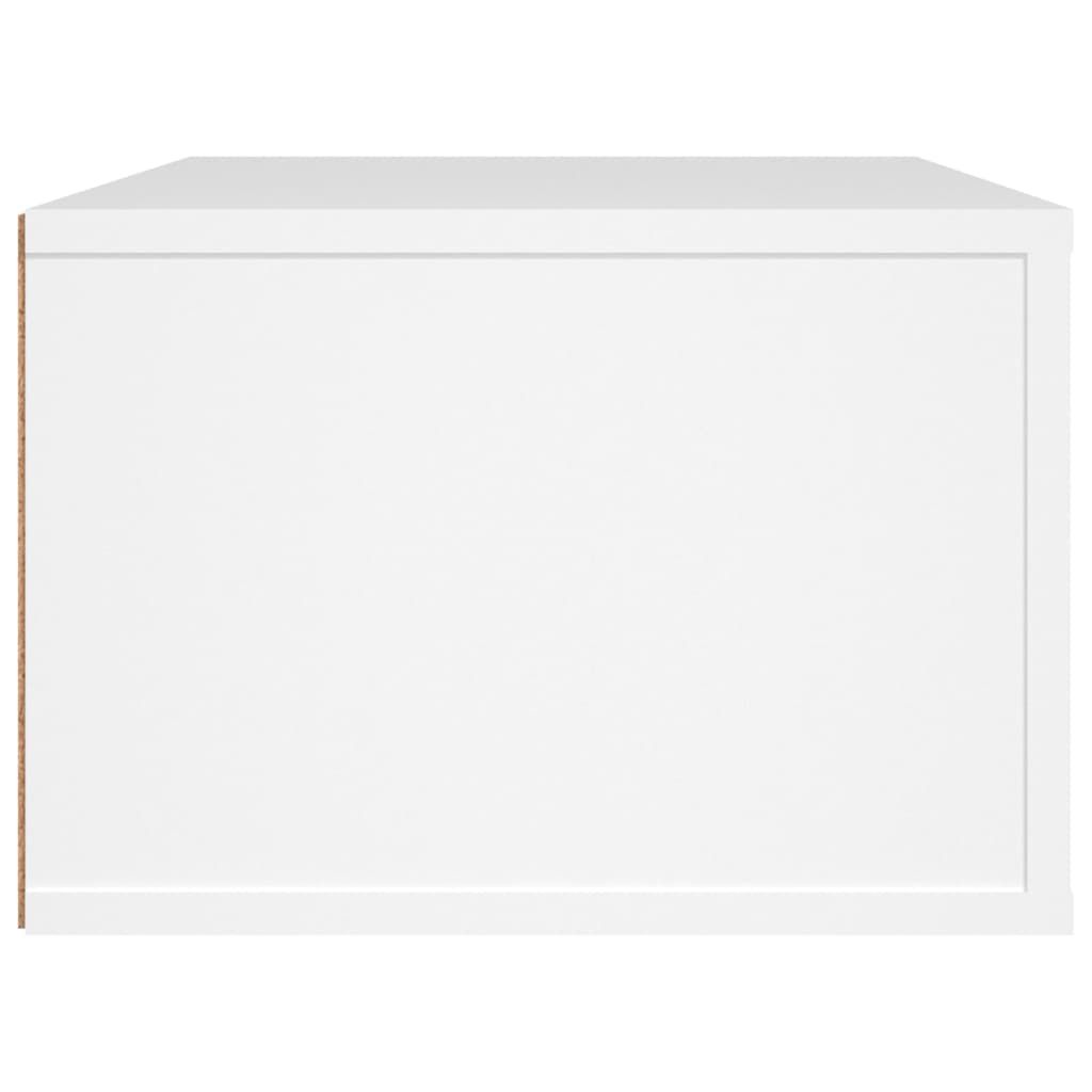 vidaXL Mueble de TV colgante madera contrachapada blanco 80x36x25 cm