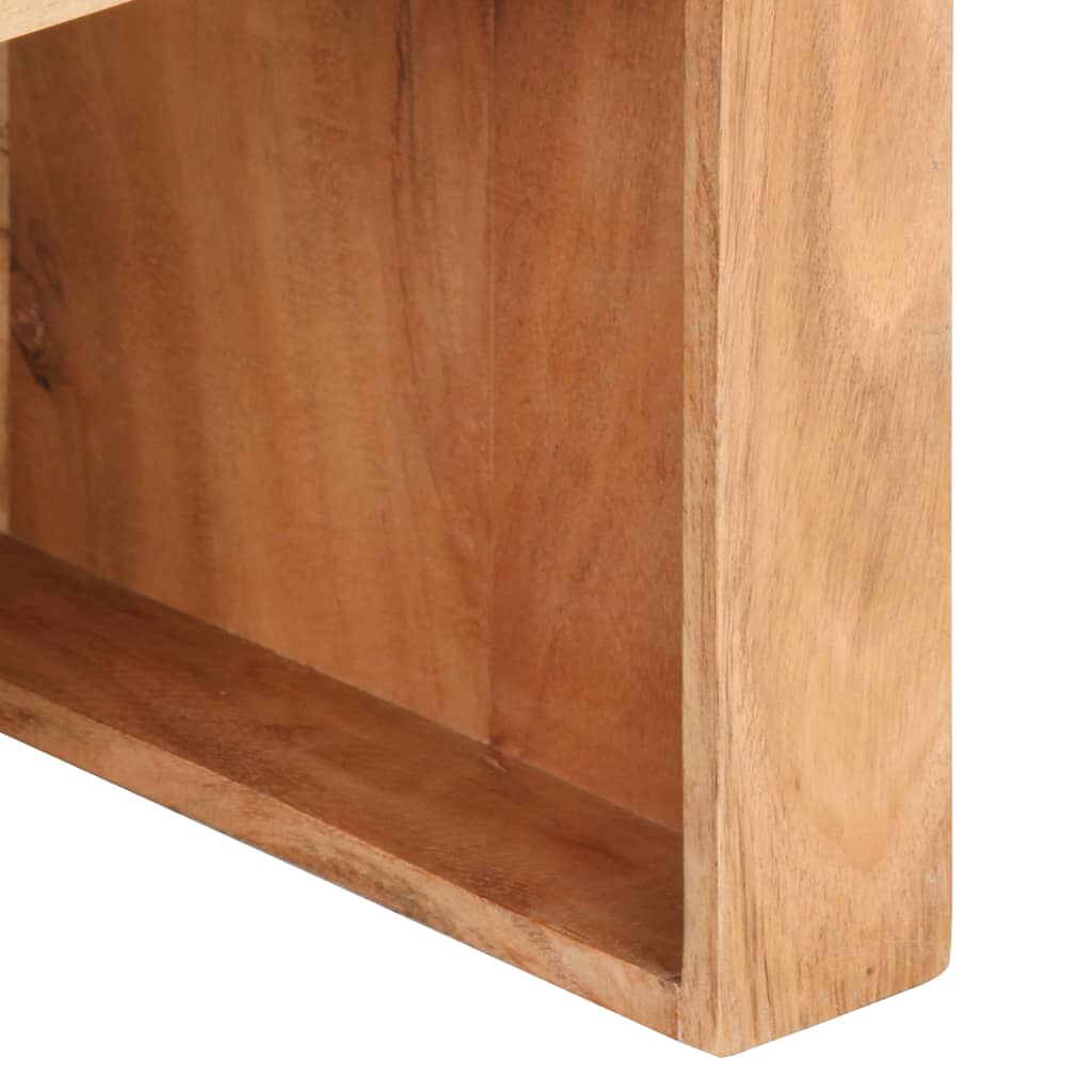 vidaXL Mesa auxiliar de madera maciza de acacia 43x40x30 cm