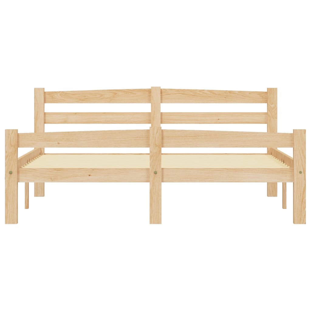 vidaXL Estructura de cama de madera de pino maciza 140x200 cm