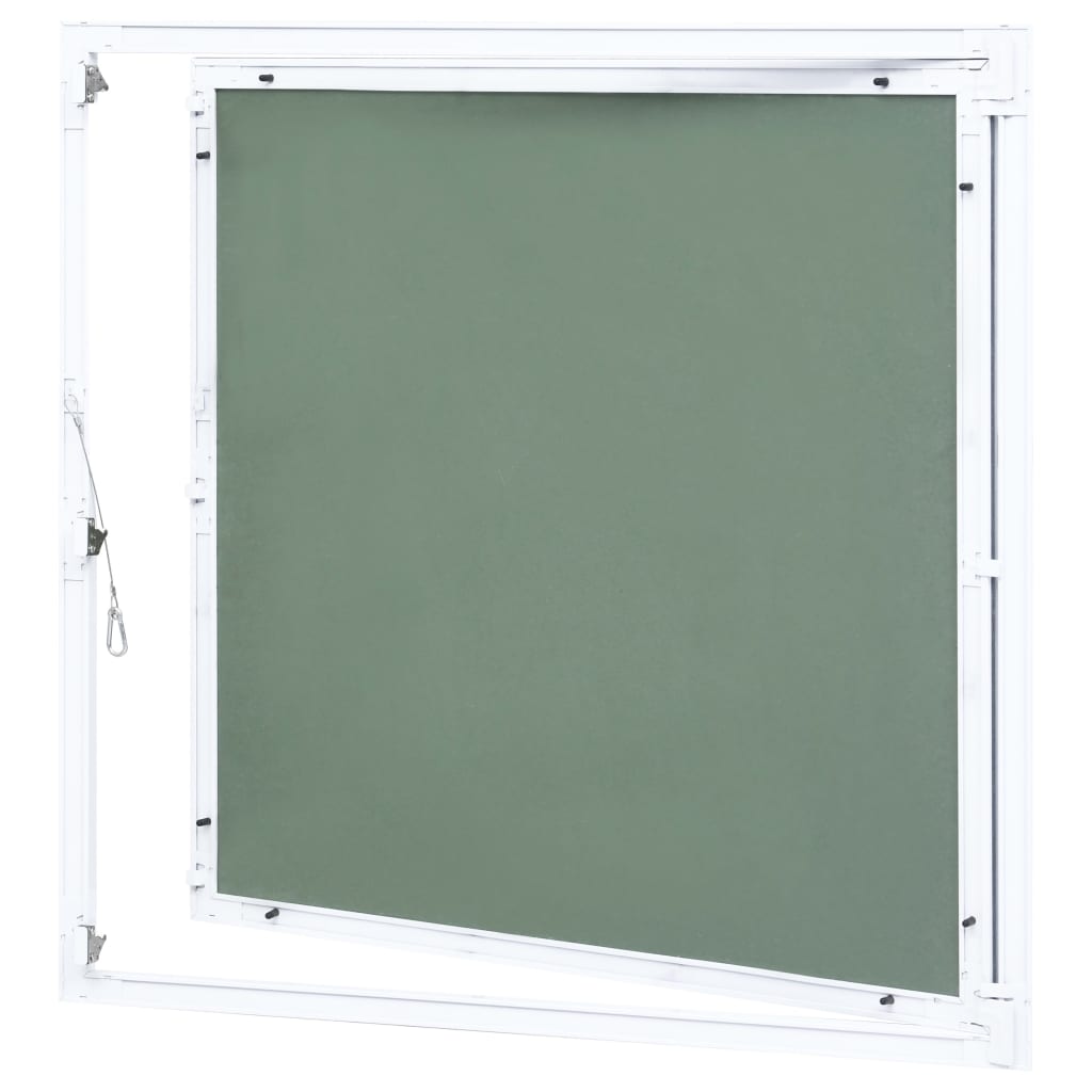 vidaXL Panel de acceso marco de aluminio y placa de yeso 400x400 mm