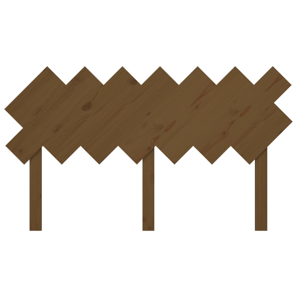 vidaXL Cabecero de cama madera maciza pino marrón miel 151,5x3x81 cm
