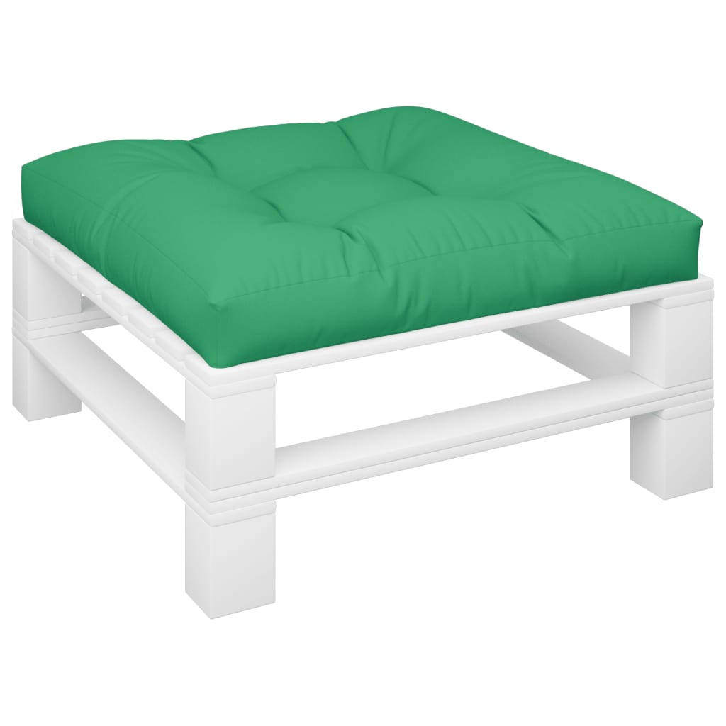 vidaXL Cojín para sofá de palets de tela verde 80x80x12 cm