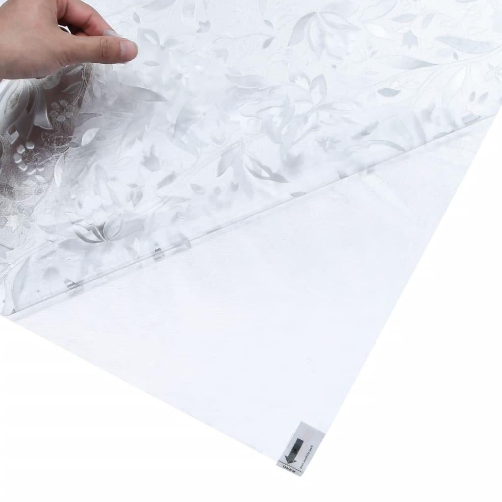 vidaXL Lámina de ventana esmerilada patrón de flores PVC 45x500 cm