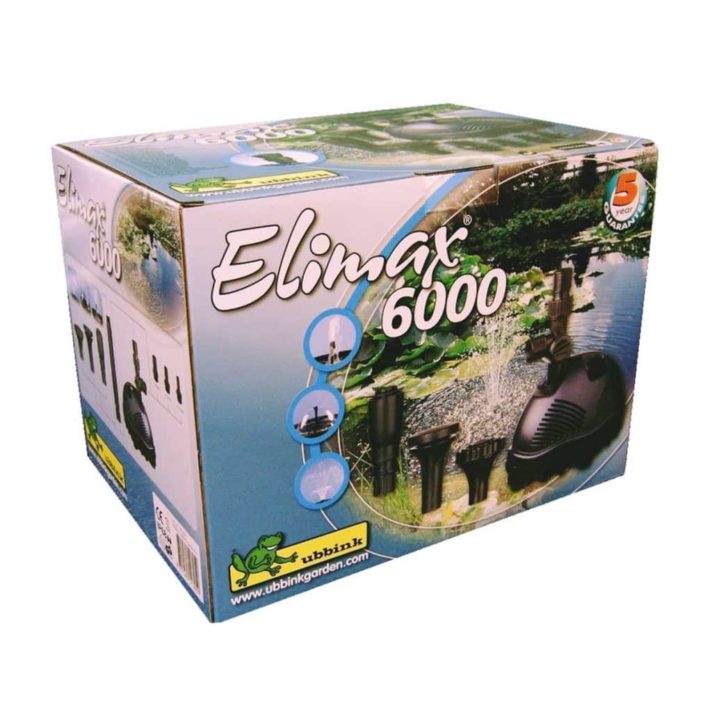 Ubbink Bomba de fuente estanque Elimax 6000 1351305