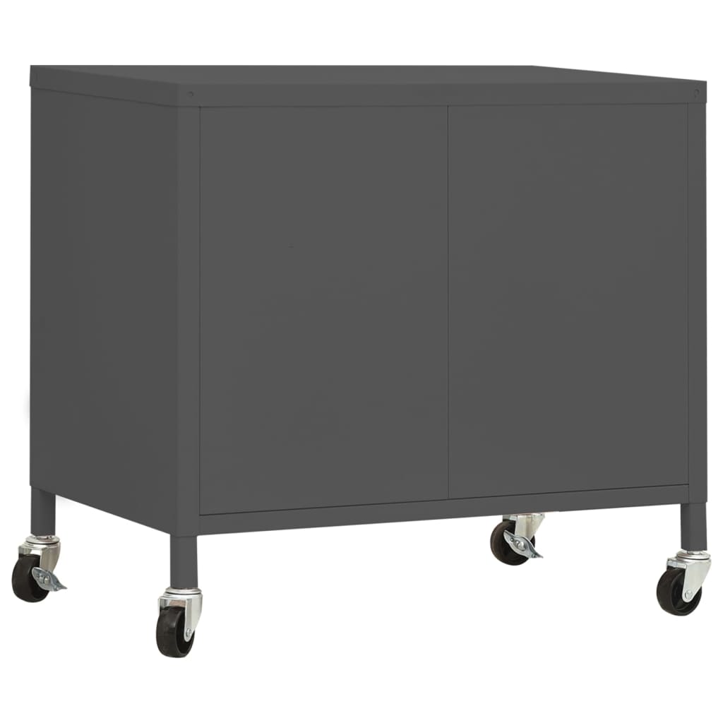 vidaXL Armario de almacenamiento acero gris antracita 60x35x56 cm