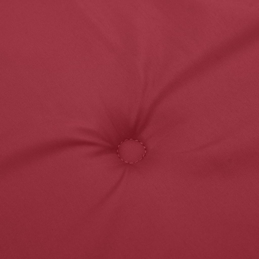vidaXL Cojín de banco de jardín tela Oxford rojo tinto 180x50x3 cm