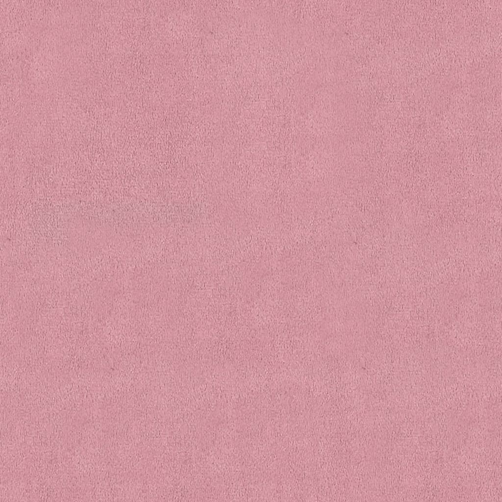 vidaXL Banco de terciopelo rosa 110x40x49 cm