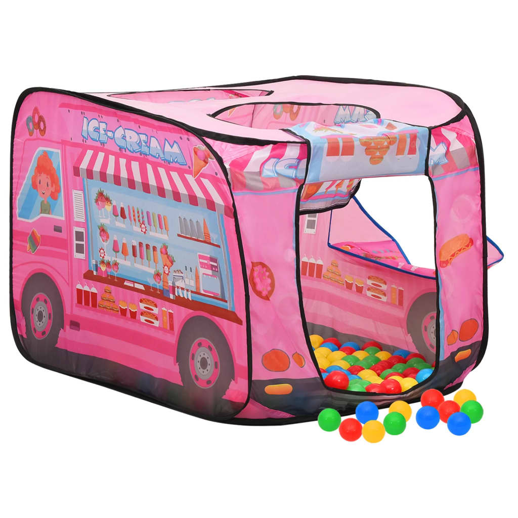vidaXL Tienda de juegos para niños rosa 70x112x70 cm