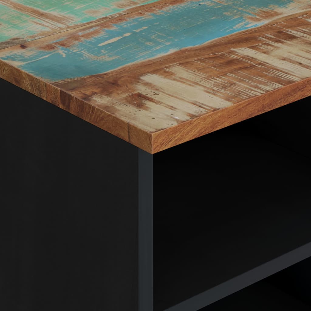 vidaXL Mueble de TV madera reciclada madera contrachapada 100x33x46cm