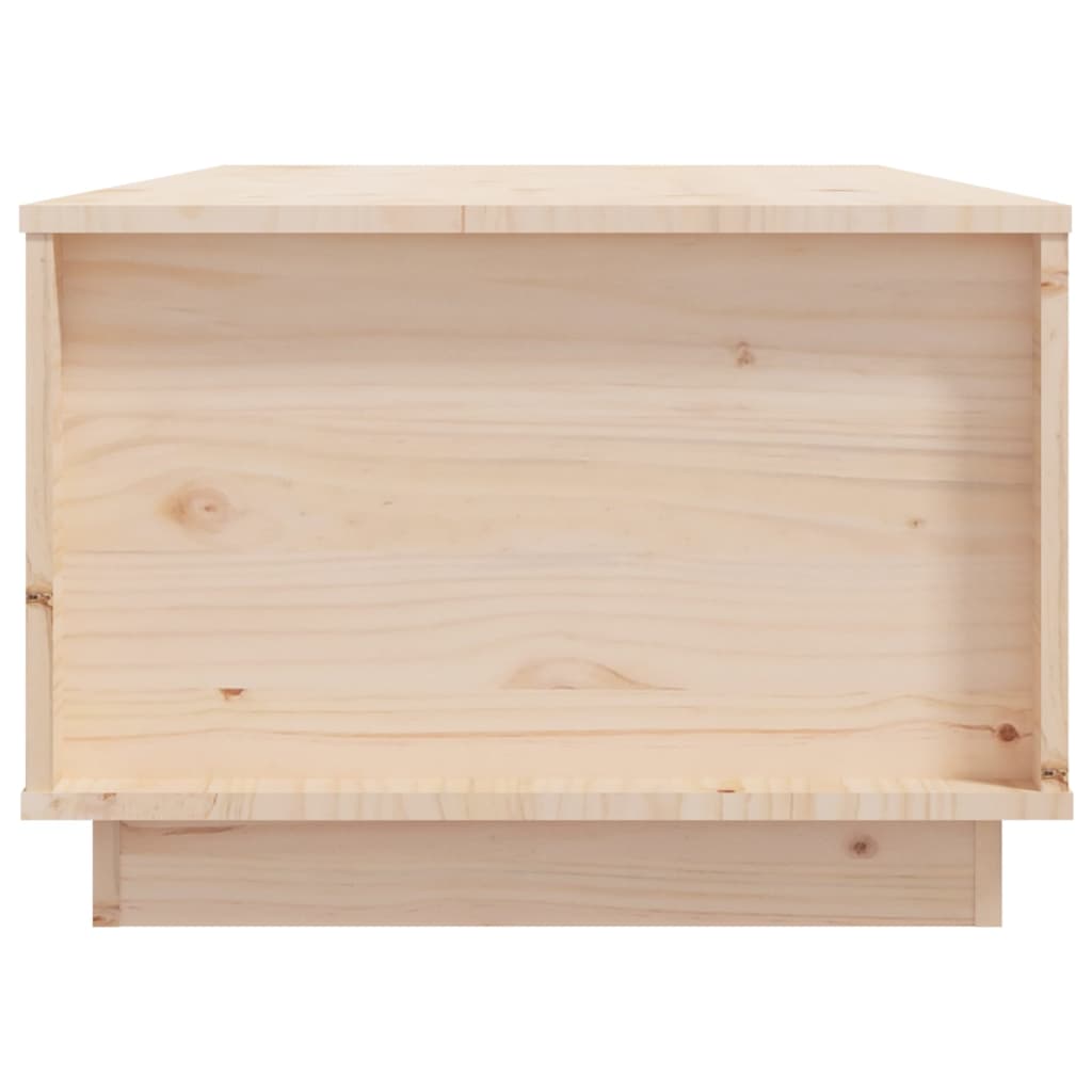 vidaXL Mesa de centro de madera maciza de pino 100x50x35 cm