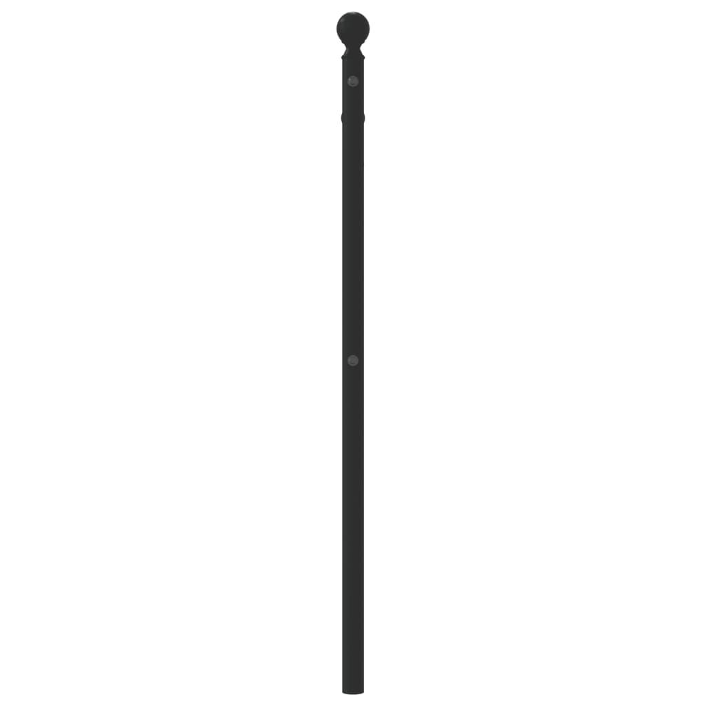 vidaXL Cabecero de metal negro 75 cm