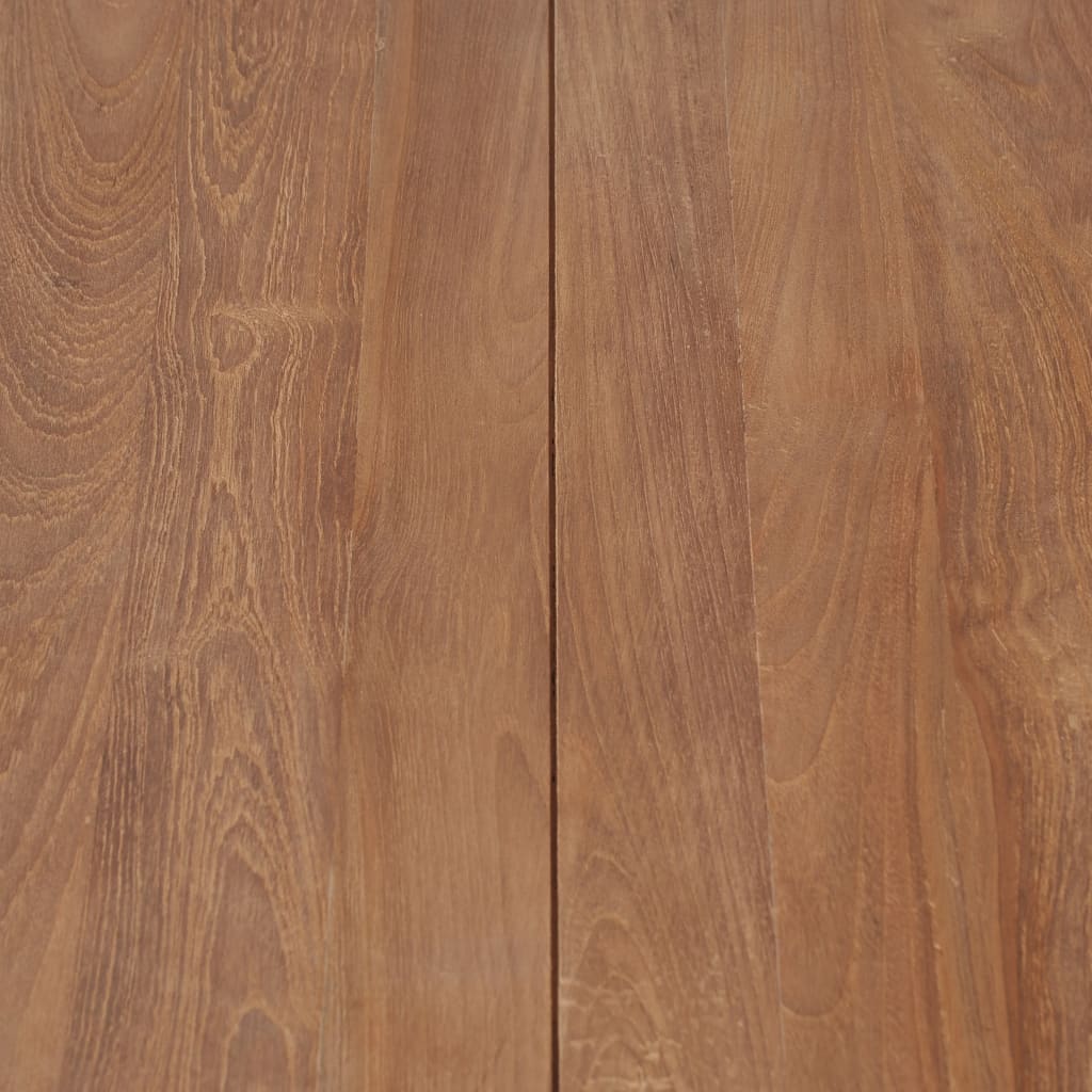 vidaXL Mesa de centro madera teca maciza acabado natural 60x60x40 cm