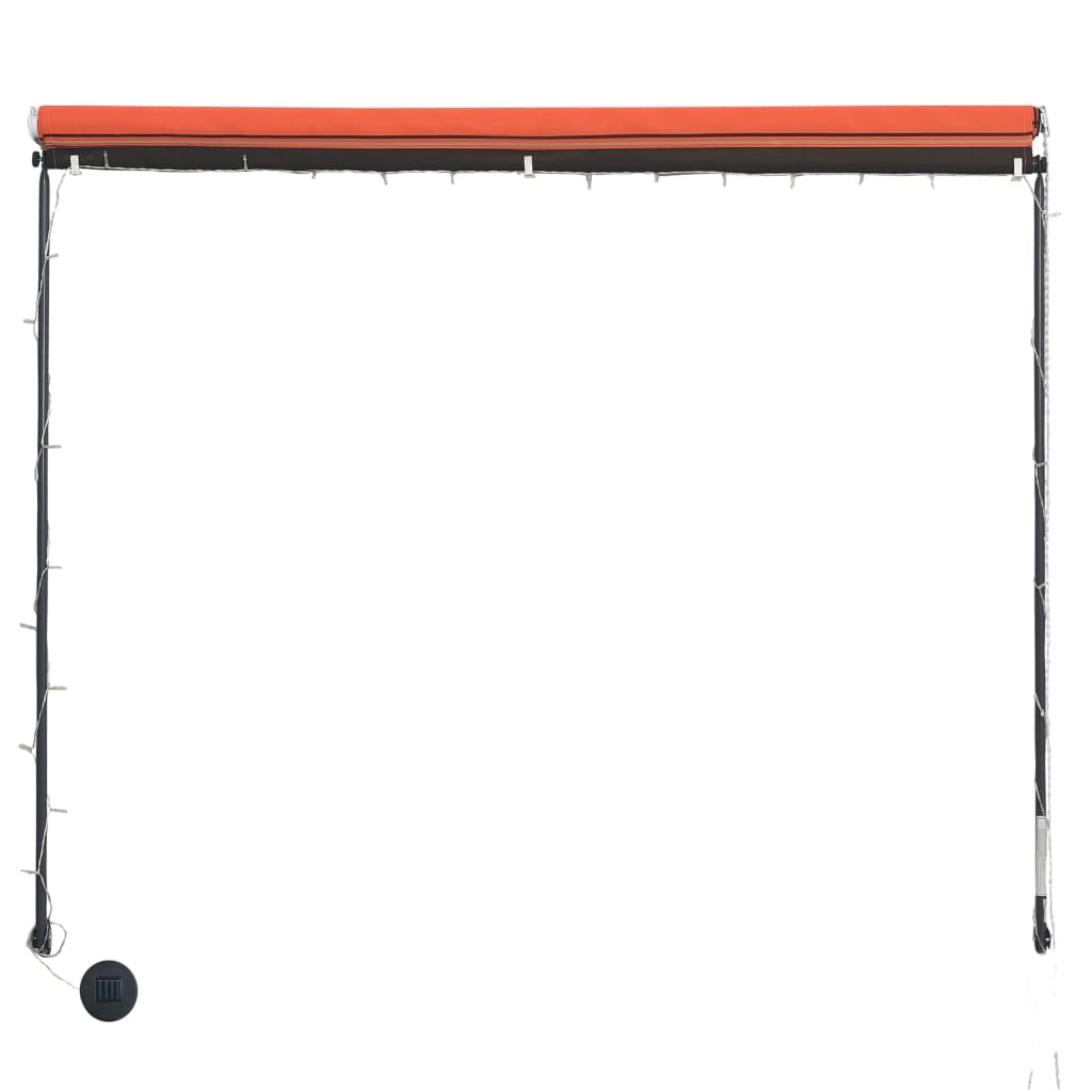 Toldo Retráctil De Tela Y Acero 150x150 Cm Gris - Para Terraza, Balcón O Patio, Protección Solar UV
