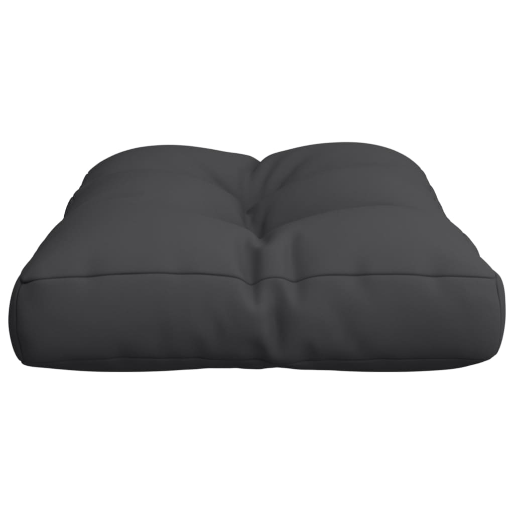 vidaXL Cojín para sofá de palets de tela negro 60x40x12 cm