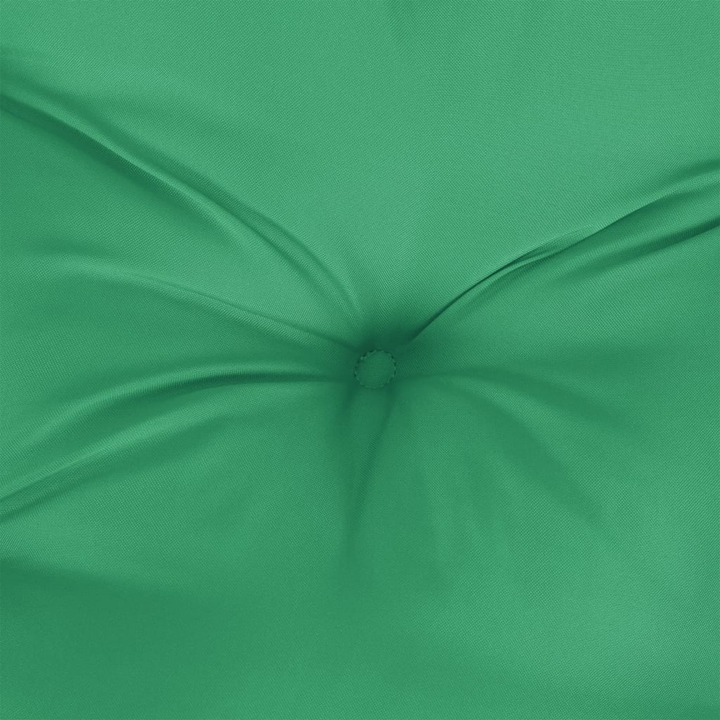 vidaXL Cojín para banco de jardín tela verde 110x50x7 cm