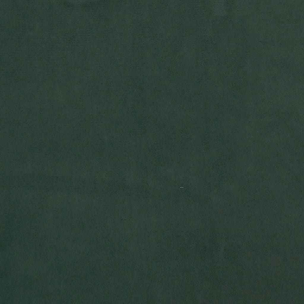 vidaXL Colchón muelles ensacados terciopelo verde oscuro 120x190x20 cm