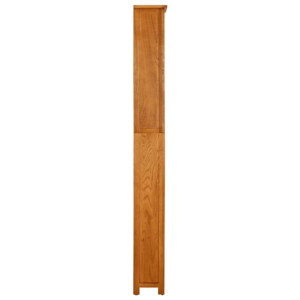 vidaXL Estantería de 7 niveles madera maciza de roble 60x22x200 cm