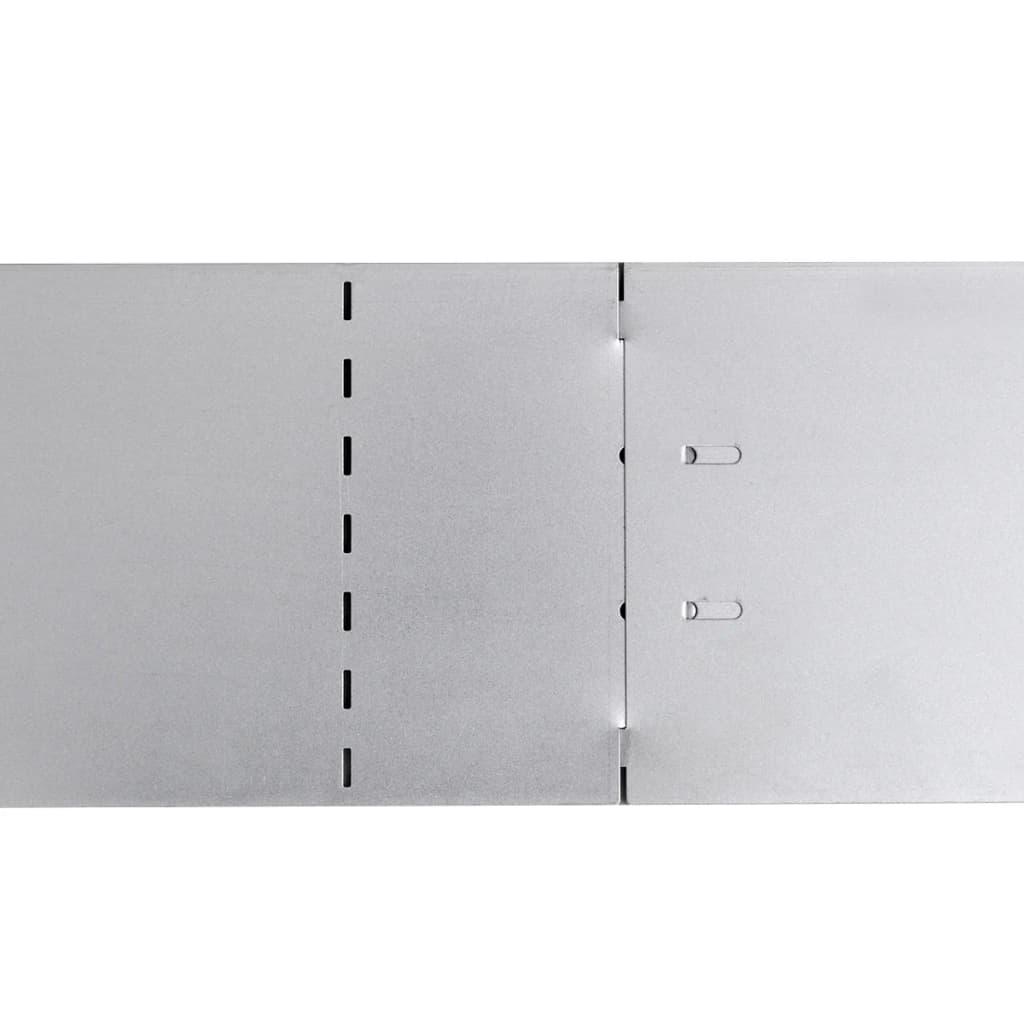 vidaXL Set 5 paneles divisorios flexibles acero galvanizado 100x14 cm