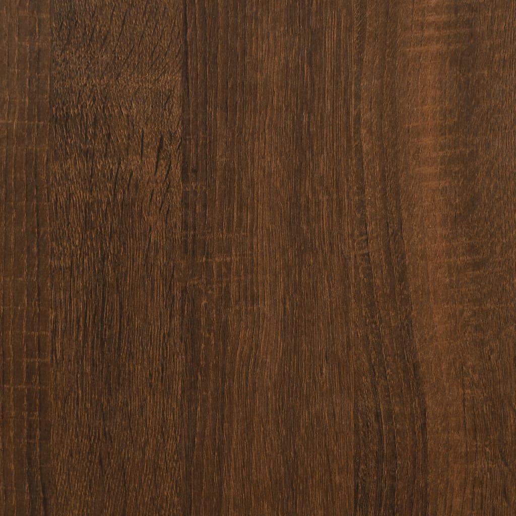vidaXL Mesa consola madera de ingeniería marrón roble 75x34,5x75 cm