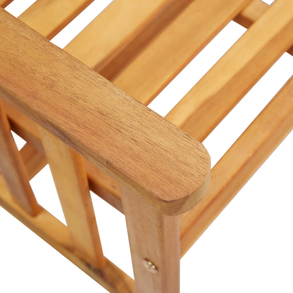 vidaXL Sillas y mesa de té de jardín con cojines madera maciza acacia
