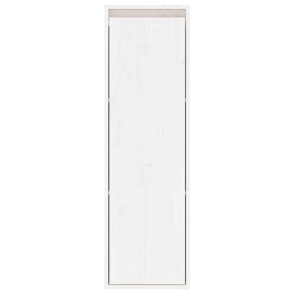 vidaXL Armario de pared de madera maciza de pino blanco 30x30x100 cm
