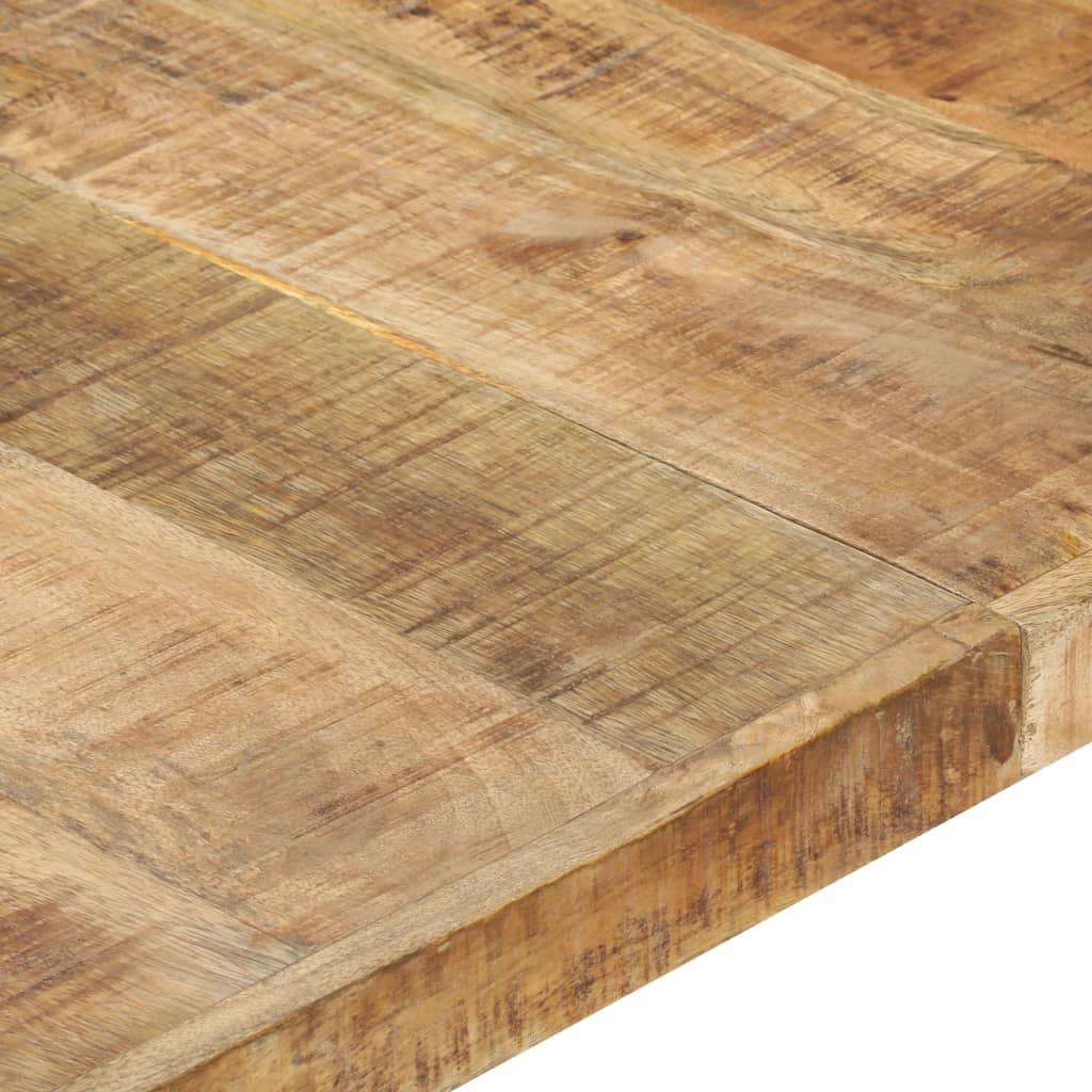 vidaXL Mesa de centro madera de mango rugosa 140x140x40 cm