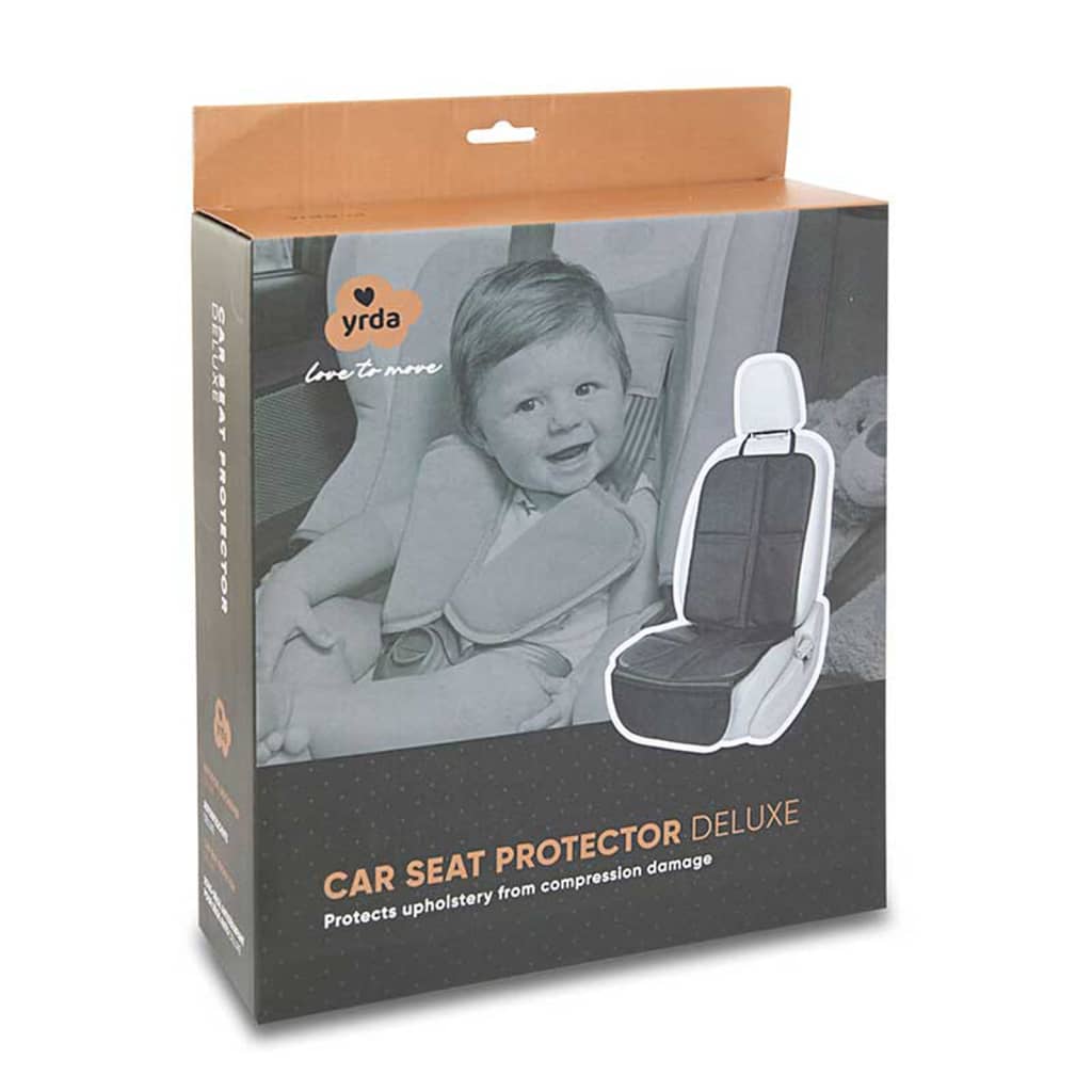A3 Baby & Kids Protector para asiento de coche deluxe negro
