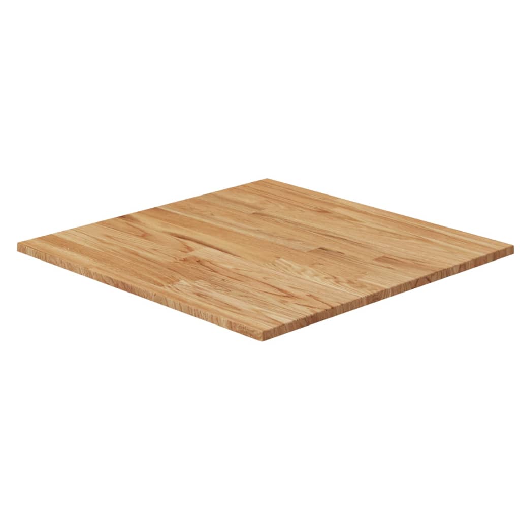 vidaXL Tablero de mesa cuadrado madera roble marrón claro 80x80x1,5 cm