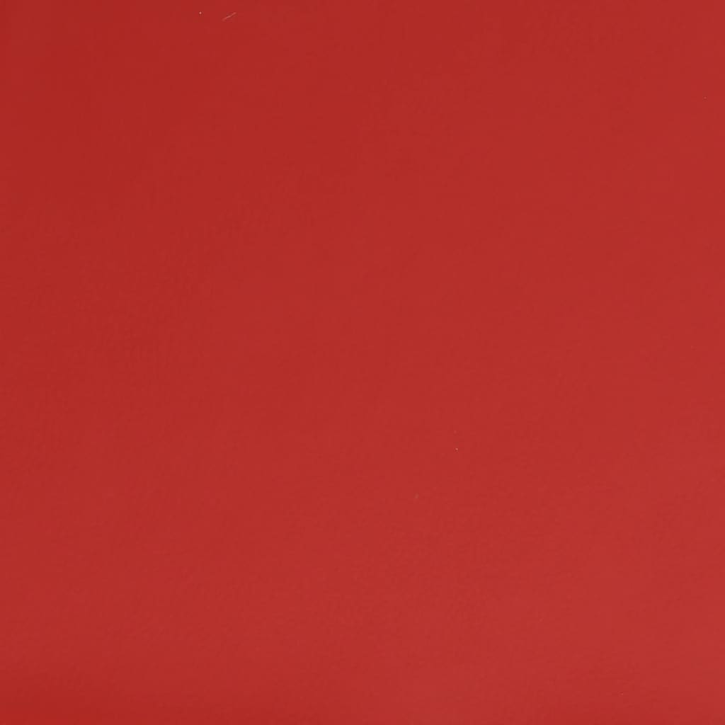 vidaXL Silla de comedor de cuero sintético rojo tinto