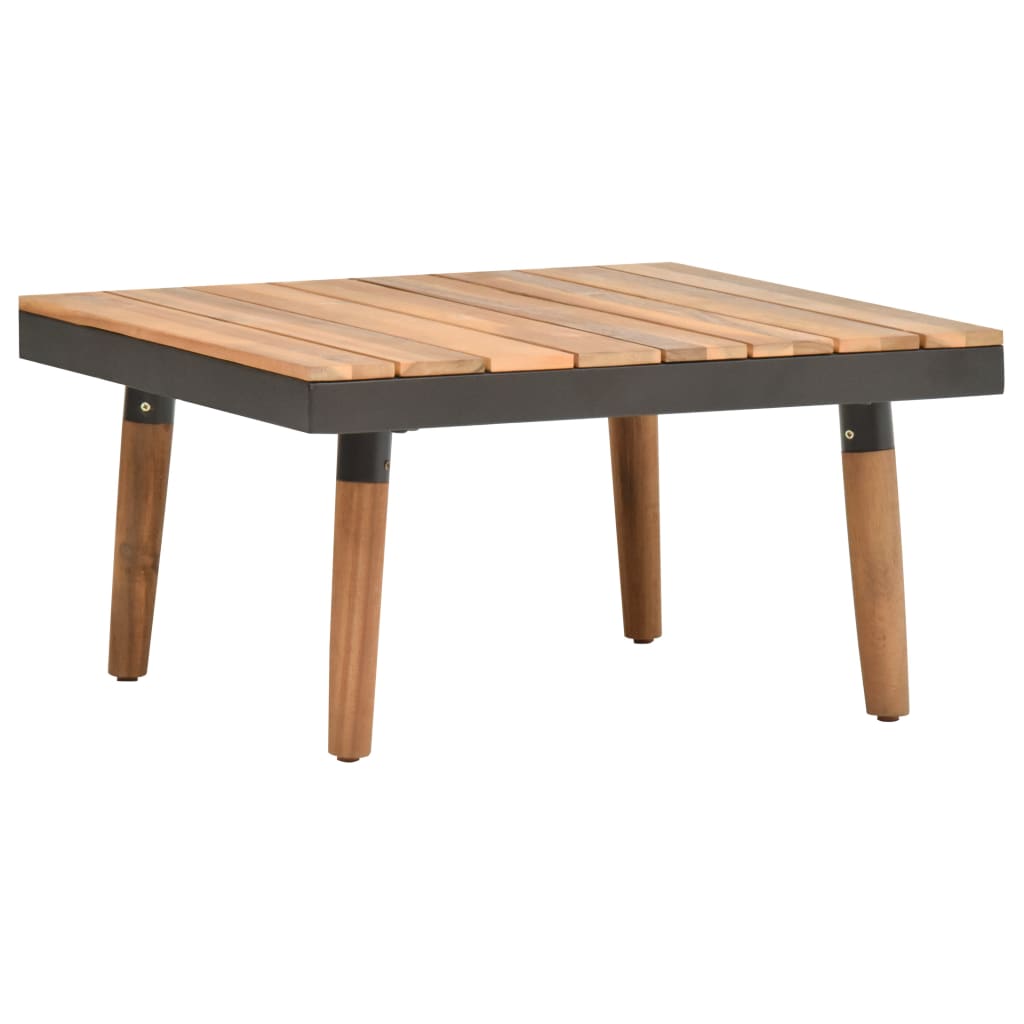 vidaXL Set de muebles de jardín 4 piezas con cojines madera de acacia