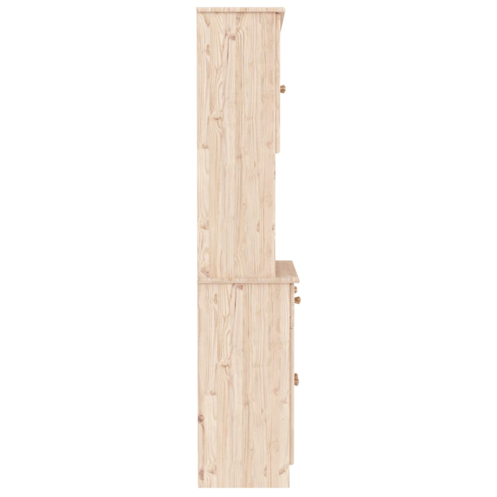 vidaXL Aparador alto ALTA madera maciza de pino 77x35x165 cm