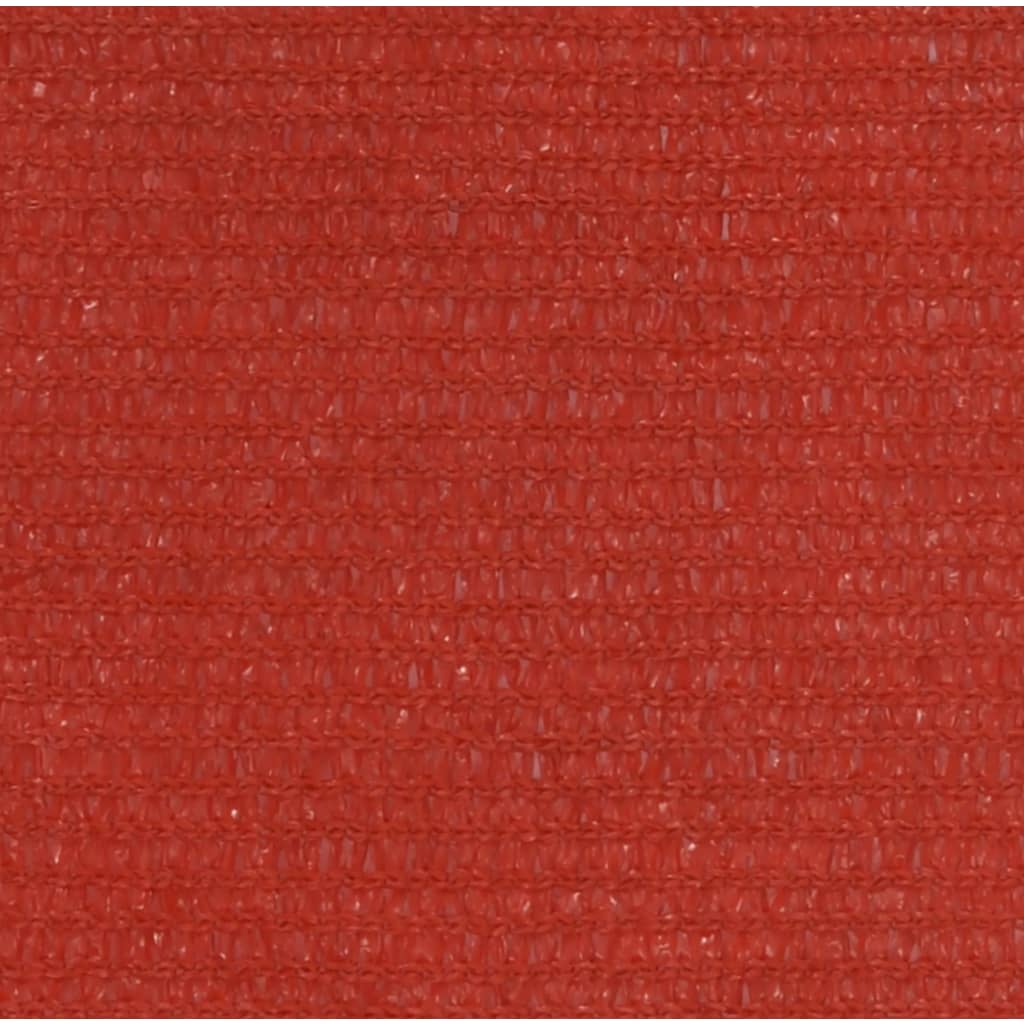 vidaXL Toldo de vela rojo HDPE 160 g/m² 3,5x4,5 m