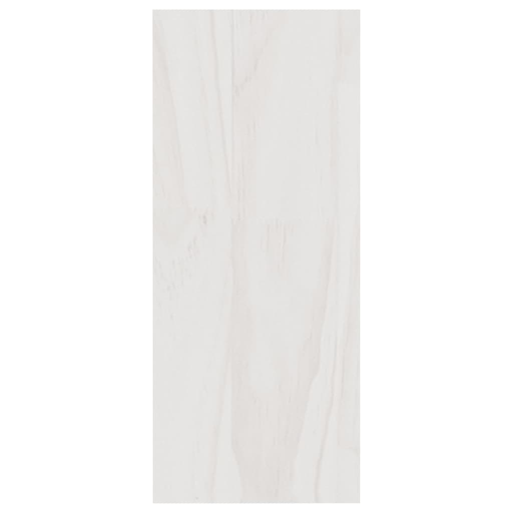 vidaXL Estantería madera maciza de pino blanco 40x30x71,5 cm
