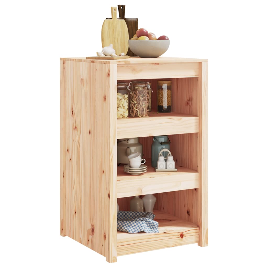 vidaXL Mueble de cocina de exterior madera maciza de pino 55x55x92 cm