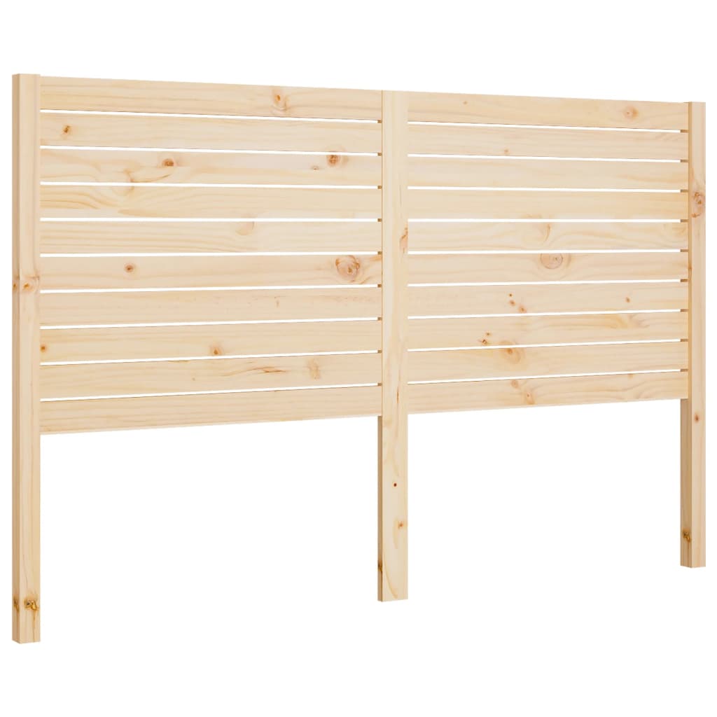 vidaXL Cabecero de cama madera maciza de pino 126x4x100 cm