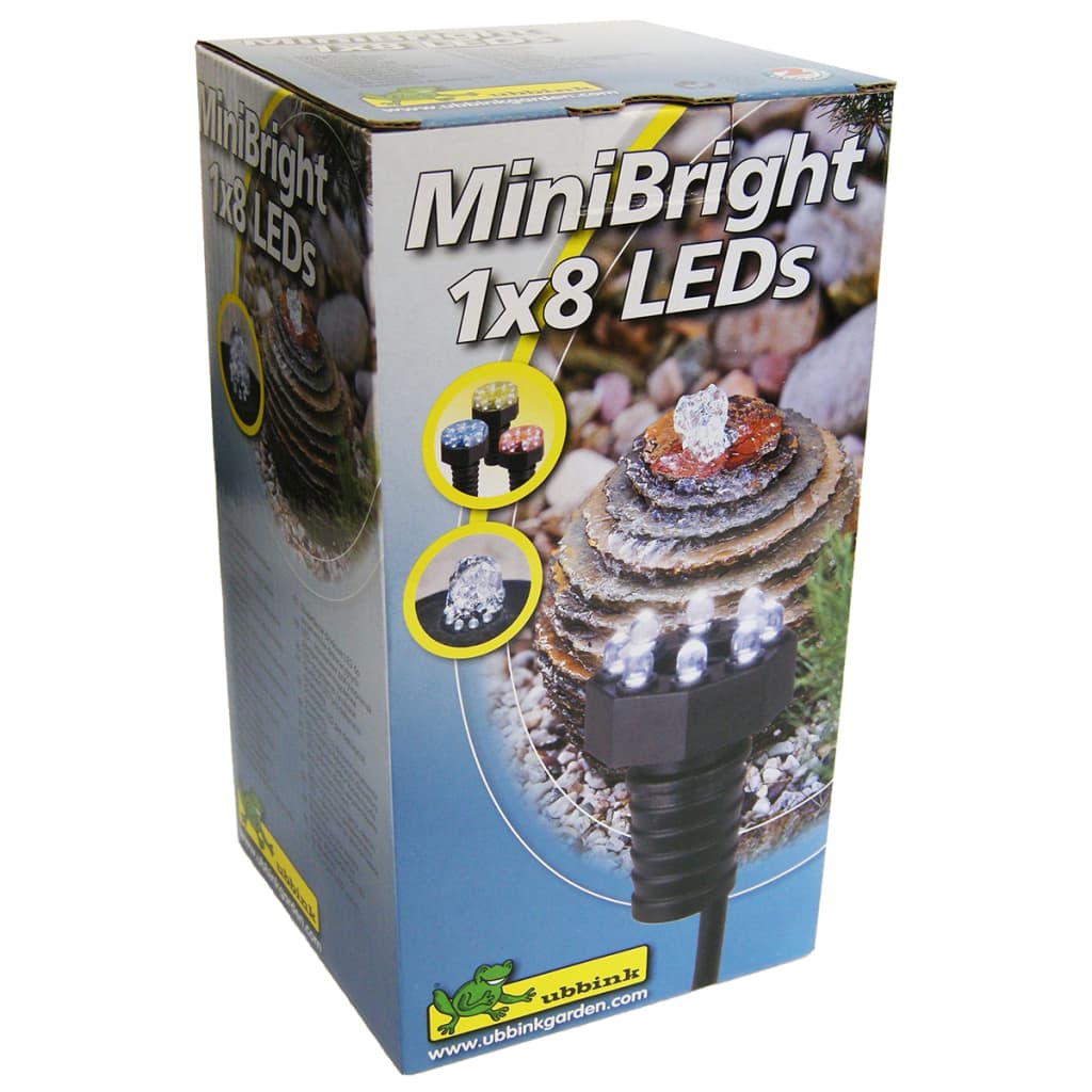 Ubbink Lámpara subacuática de estanque MiniBright 1x8 LED 1354018