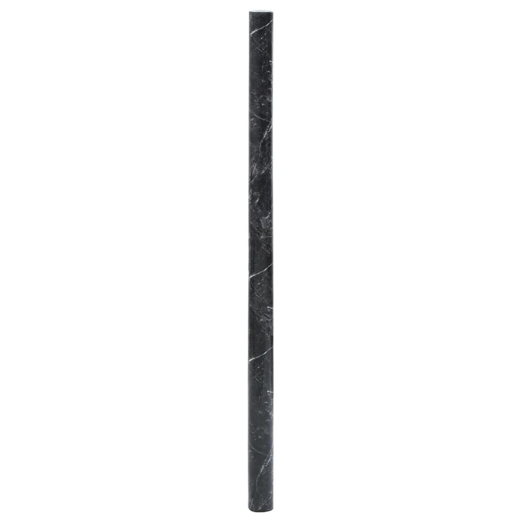 vidaXL Pegatinas de mueble autoadhesivas PVC negro mármol 90x500 cm