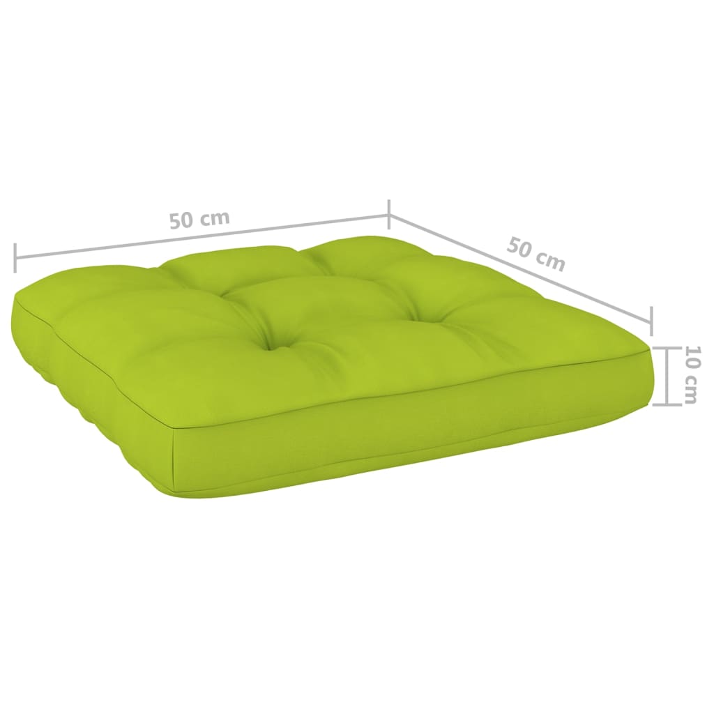 vidaXL Cojines para sofá de palets 2 piezas verde brillante
