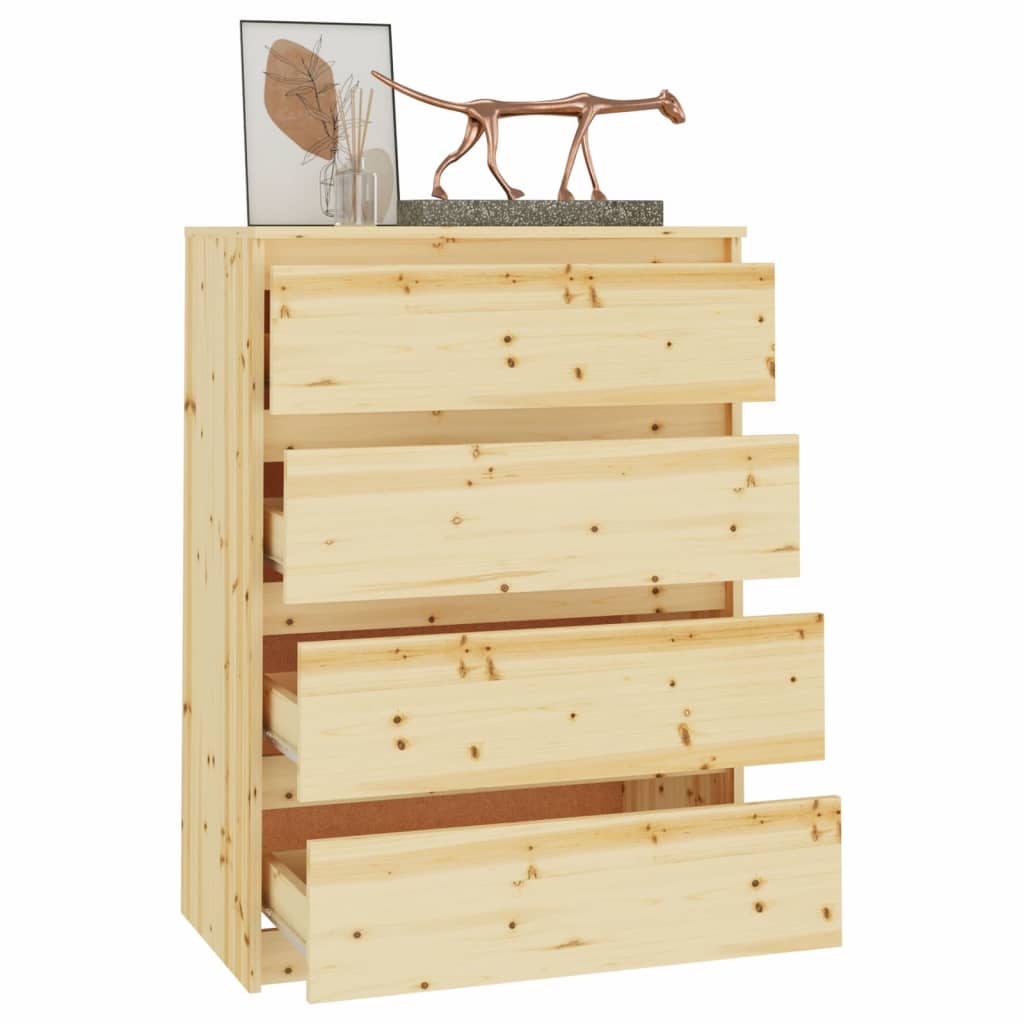vidaXL Armario auxiliar madera maciza de abeto 60x36x84 cm