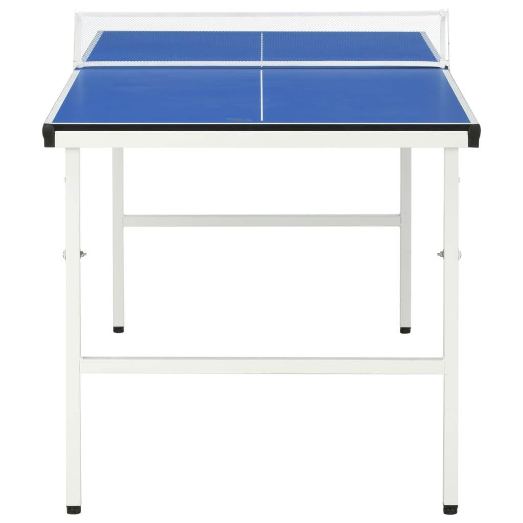 vidaXL Mesa de ping pong con red azul 152x76x66 cm