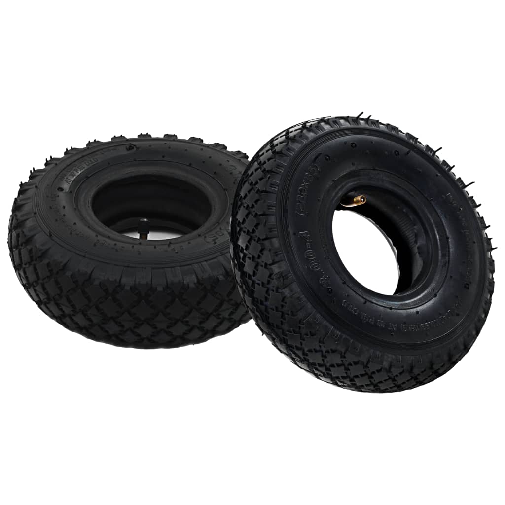 vidaXL Neumáticos con cámaras internas carretilla 2 uds 3.00-4 260x85